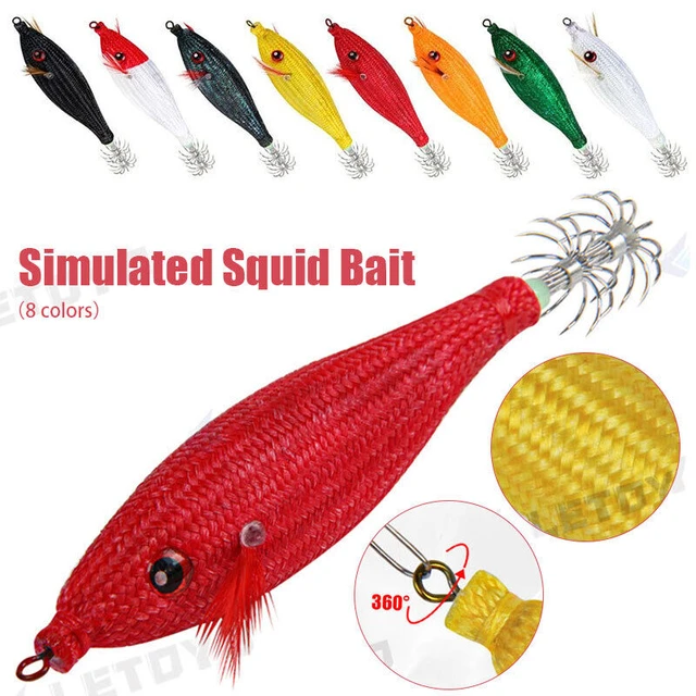 8 color 78mm 10g Floating Squid Jig Jigging Fishing Lure Artificial Plastic Squid  Hook Sea Boat Fishing Cuttlefish Bait - AliExpress