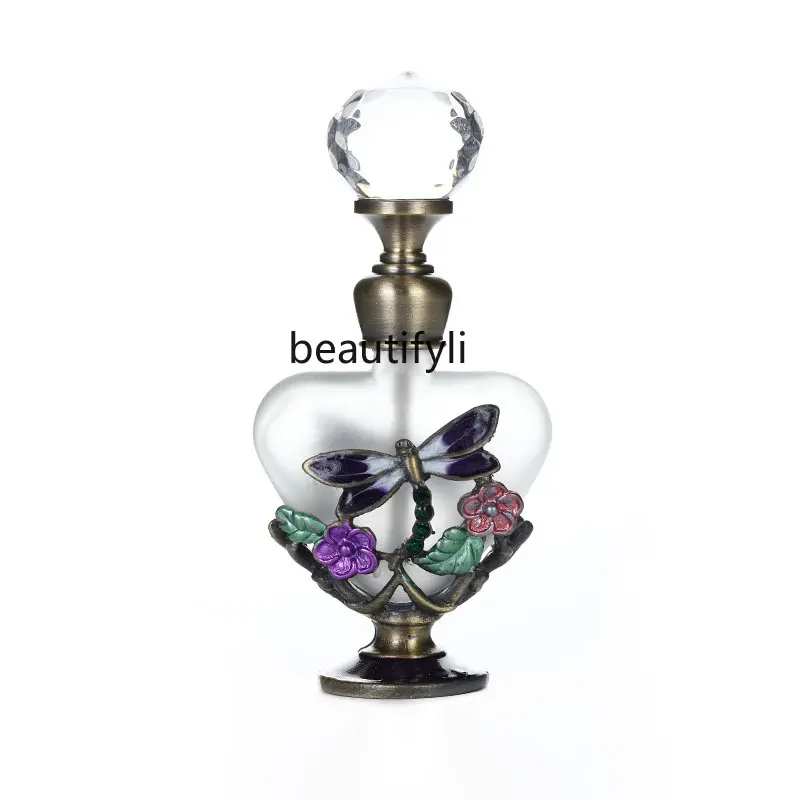 

Heart-Shaped Glass Perfume Sub-Bottles Essential Oil Bottle Portable Cosmetic Bottle Essence Drop Applicator Bottle