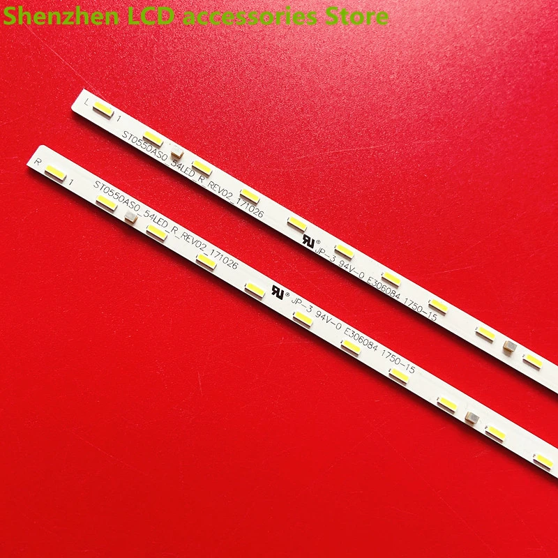 54LED LED Backlight strips For XBR-55X850G V550QWME08 V550QWME06 734.02E05.0011 ST0550AZ5 REV00 181106 60.3CM