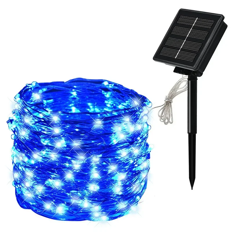 Solar LED Fairy String Lights - Waterproof Festoon Garland for Outdoor Christmas Party and Garden Decor