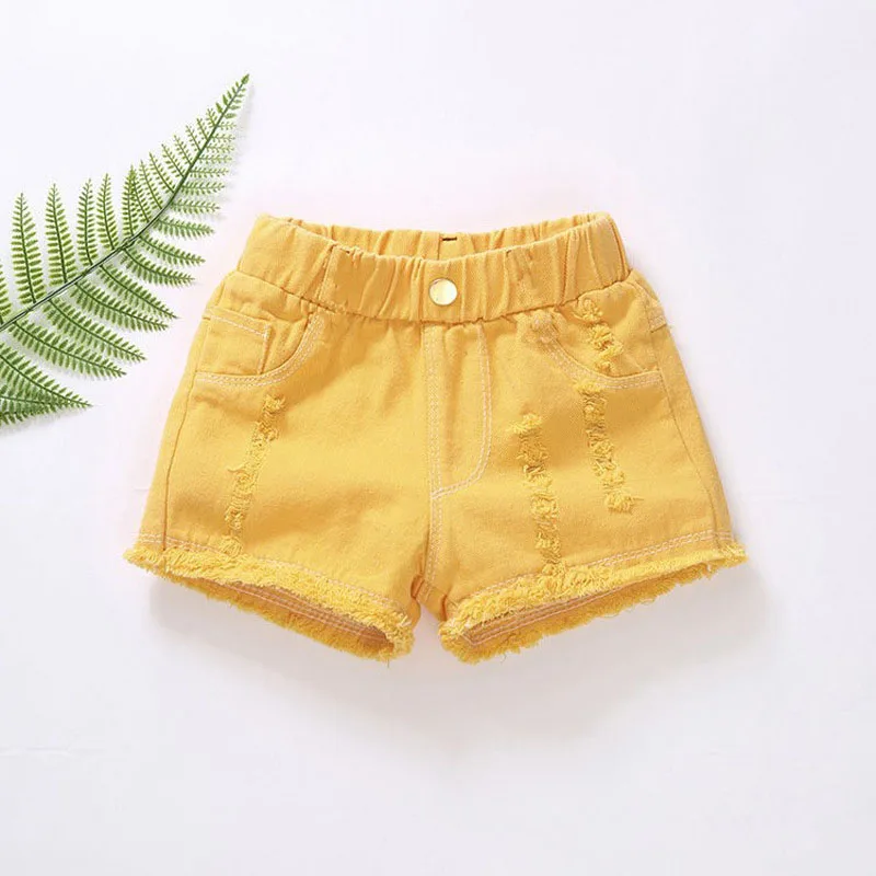Girls Denim Shorts Teenagers Summer Cute Short Pants Kids Beach Clothes Children's Shorts For Girls 3-11T kids shorts