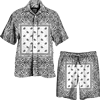 Paisley Print Men Suit 3D print Shirt Beach Shorts Oversized luxury 2Pcs set Vacation Vintage Streetwear Fashion Man Suits 3