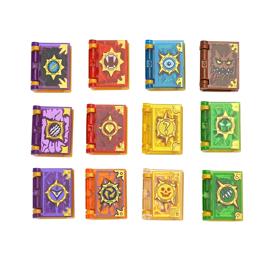 12-Piece Toy Magic Book-Themed Building Blocks Educational Set