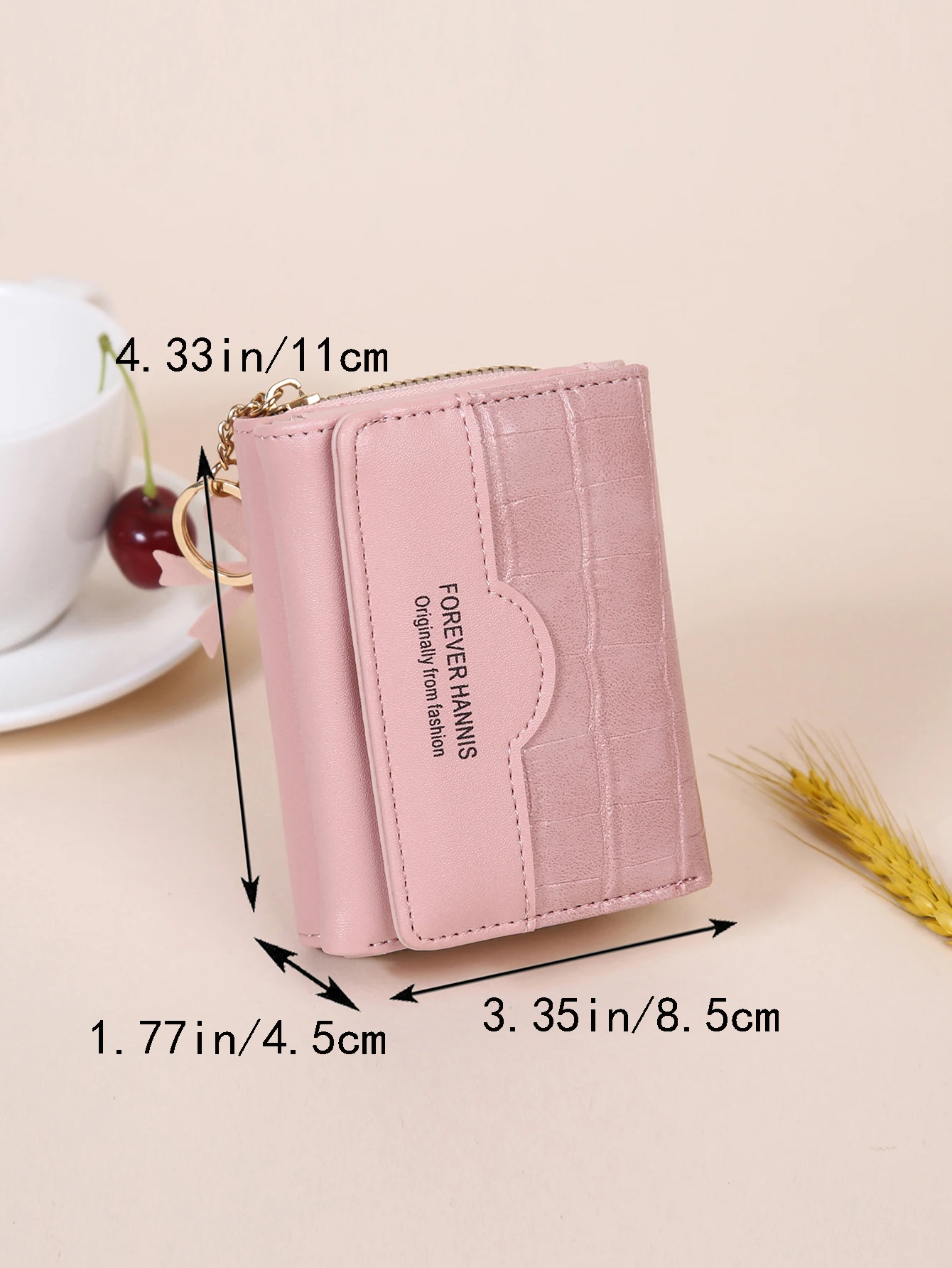 Geometric Pattern Long Wallet Womens Luminous Multi Card Slot Card Case  Womens Clutch With Lanyard, 90 Days Buyer Protection