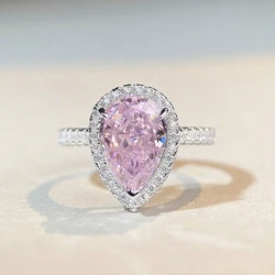 Elegant Green Square Gemstone Ring in 925 Sterling Silver - Luxury Women's Engagement and Wedding Jewelry - 8 (Silver Pink)