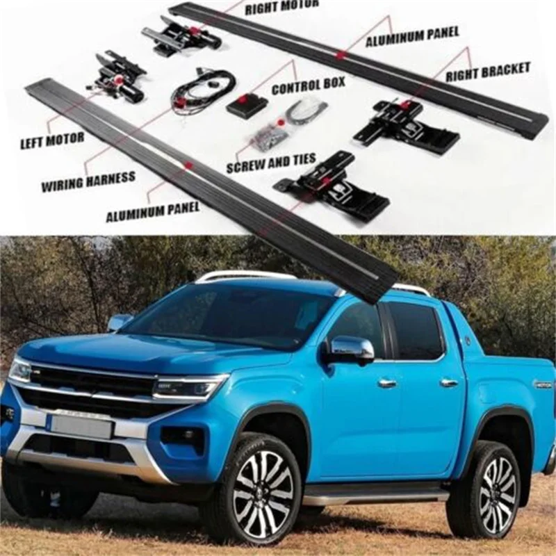 Pedane Retrattili Elettriche Dispiegabili Powerstep Side Step Nerf Bar Adatto Per Vw Amarok 2023 2024