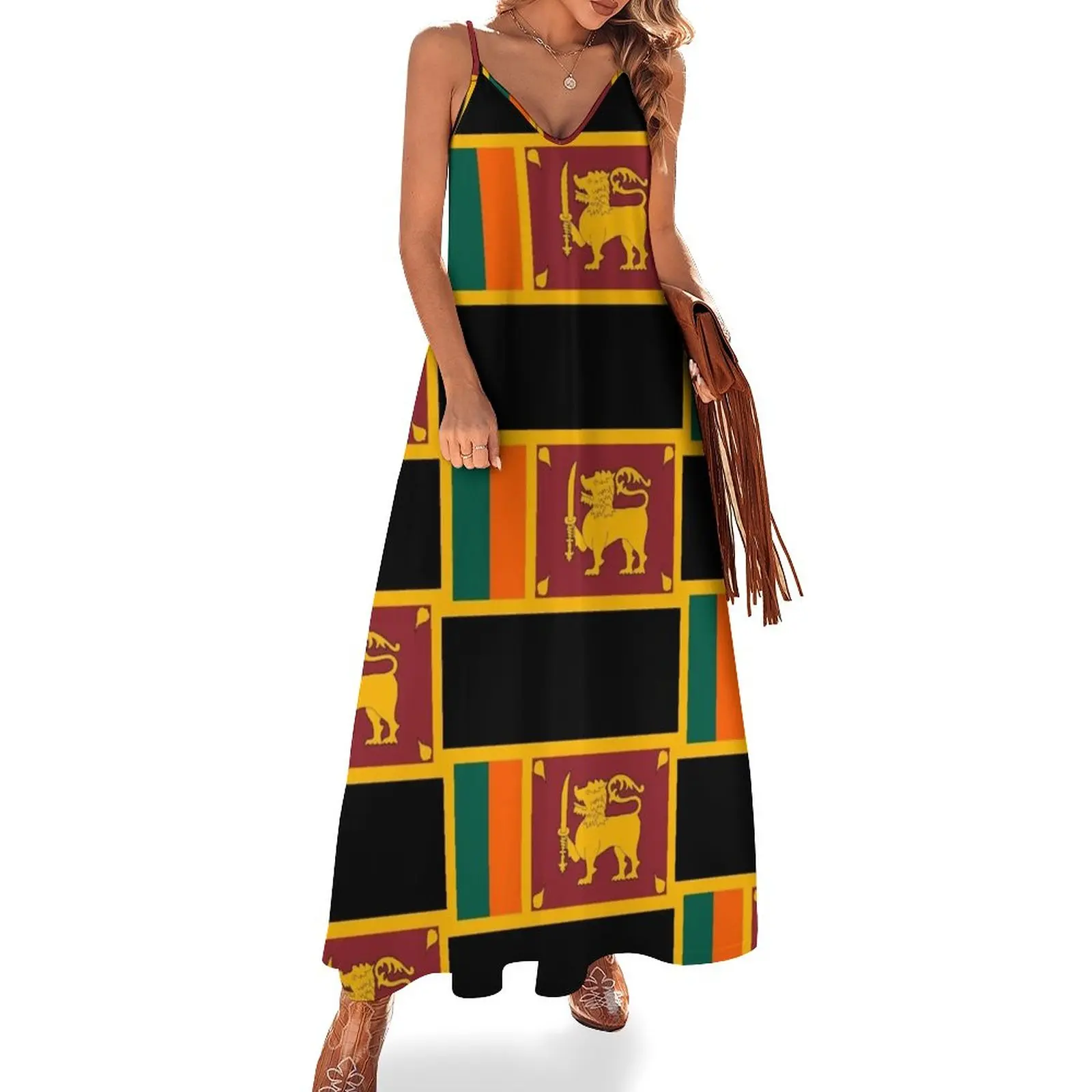 

Sri Lanka Sleeveless Dress sexy dress Dress women