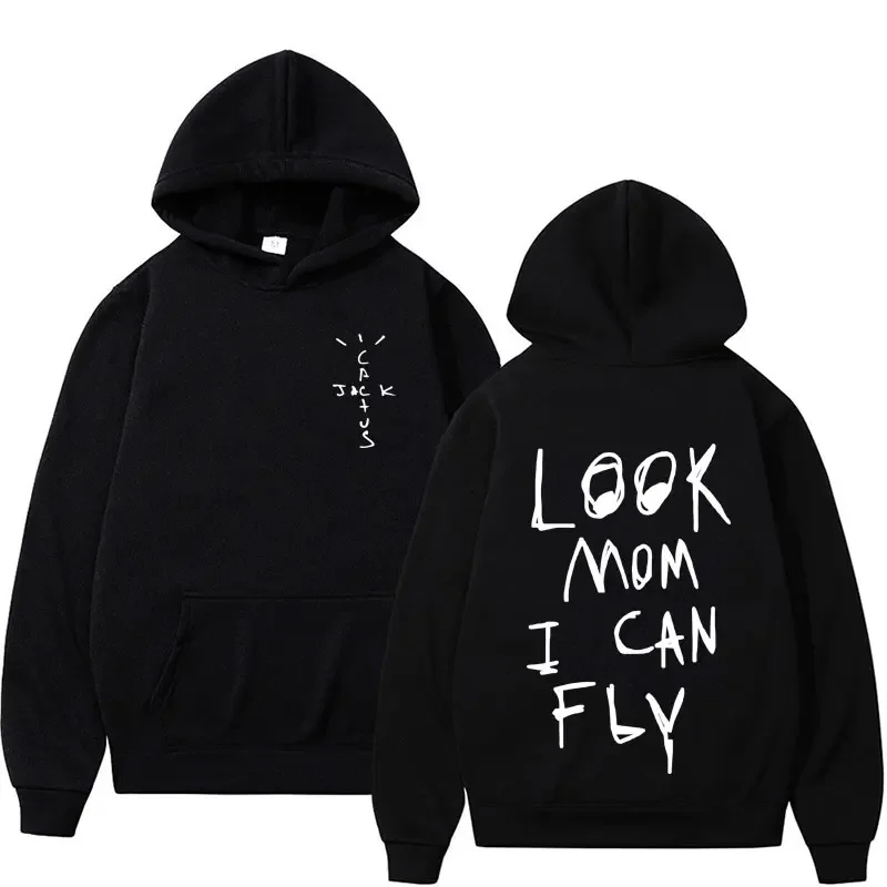 thumbnail image 1 of Sudadera con capucha para hombre y mujer, suéter con estampado de álbum rapero, Cactus Jack, moda informal, estilo Hip Hop, ropa de calle de gran tamaño, 1 of 4