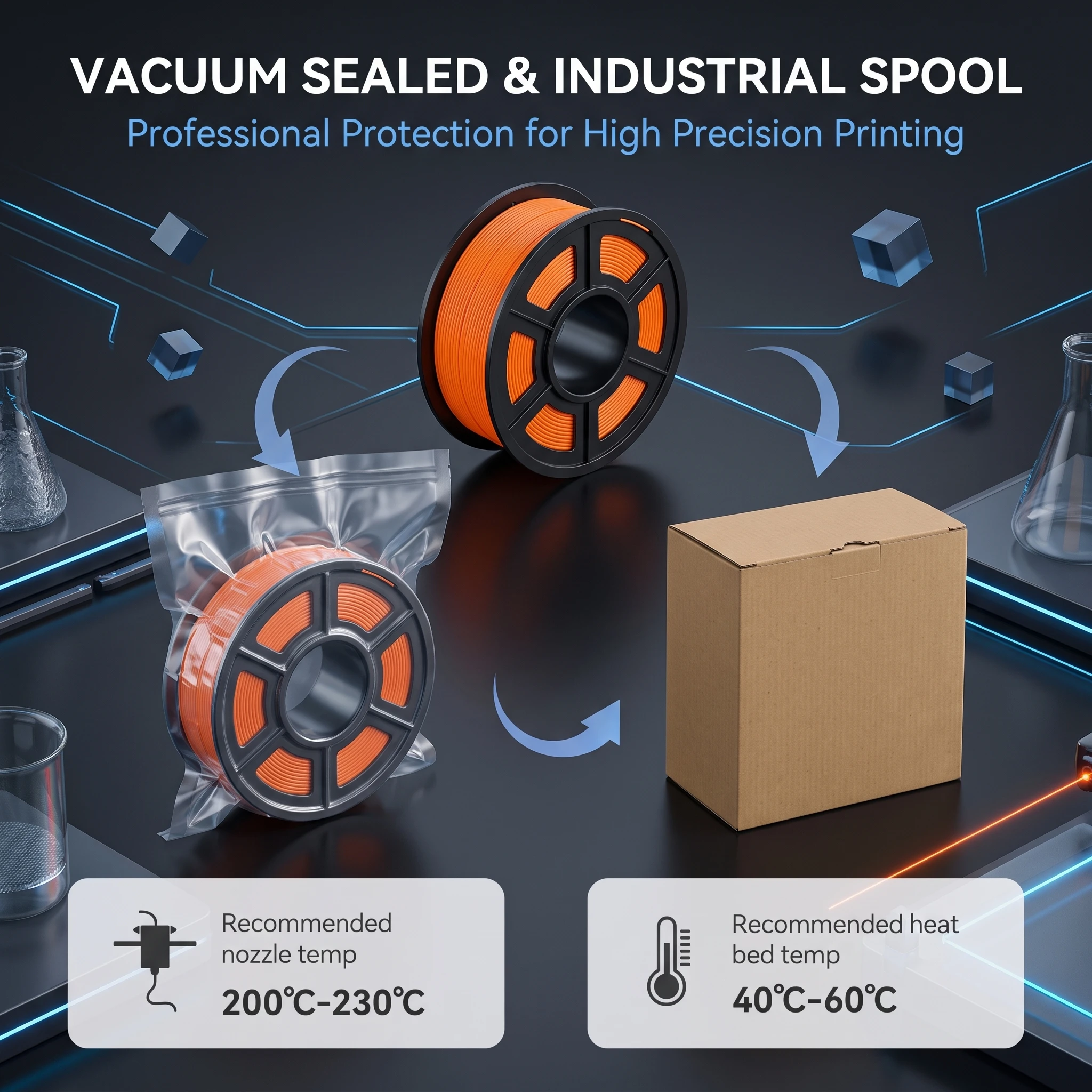 1.75mm PLA 플러스 필라멘트 고속 600mm s ±0.02mm FDM 3D 프린터용 커피 블루 오렌지 옐로우 0.55lb 스풀 총 1kg