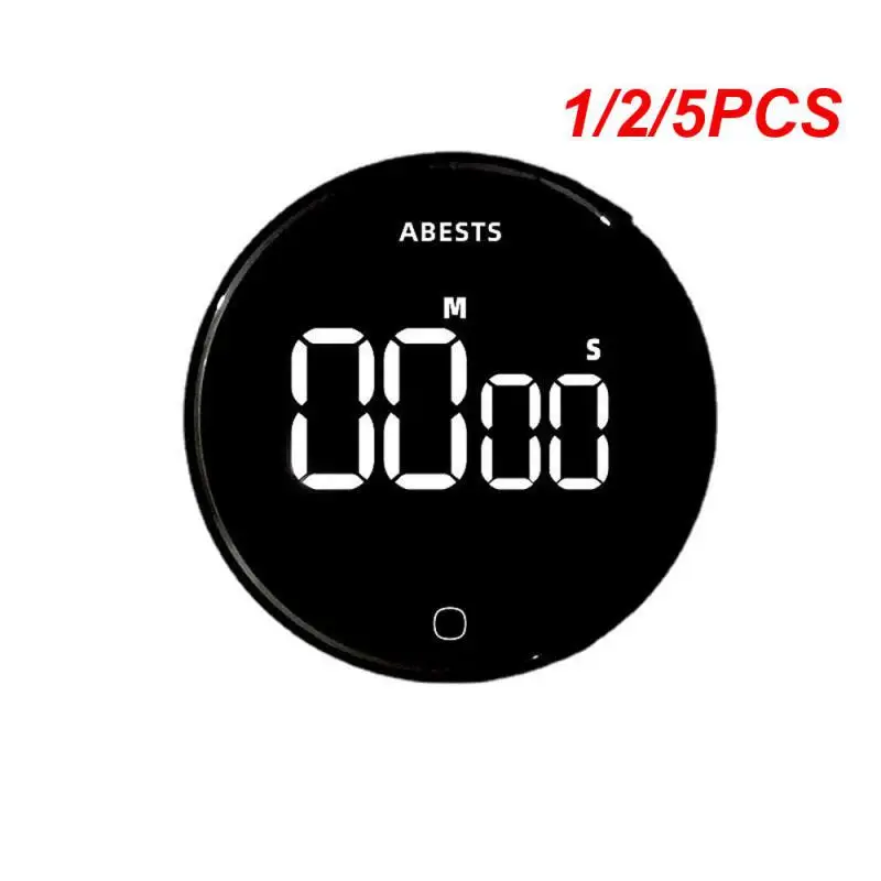 

1/2/5PCS Kitchen Timer Abs Material Energy Saving Switch Magnetic Design Built-in Lithium Battery Rotation Timing Spin Timer