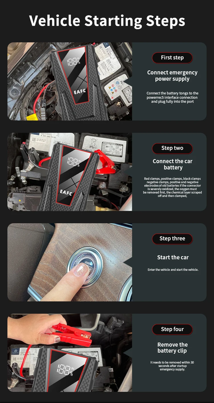 Avviatore di emergenza in uso durante la notte