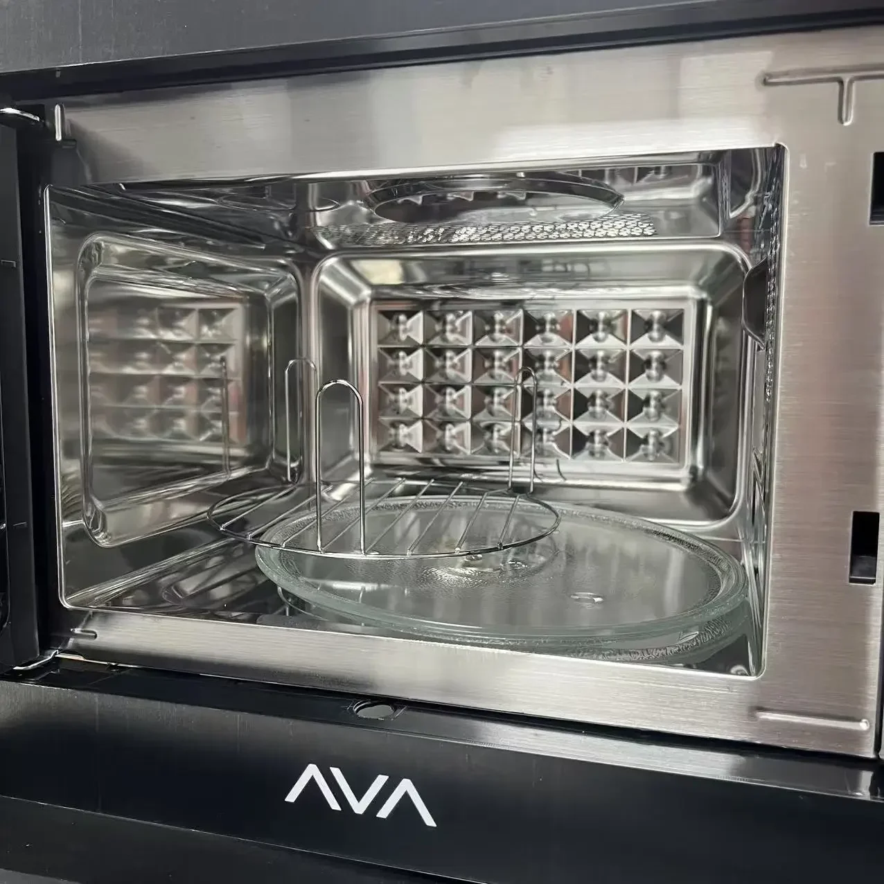 electric built-in microwave oven all in one compact 25L electric oven 220v-50hz EU standard 1000W input black color 5