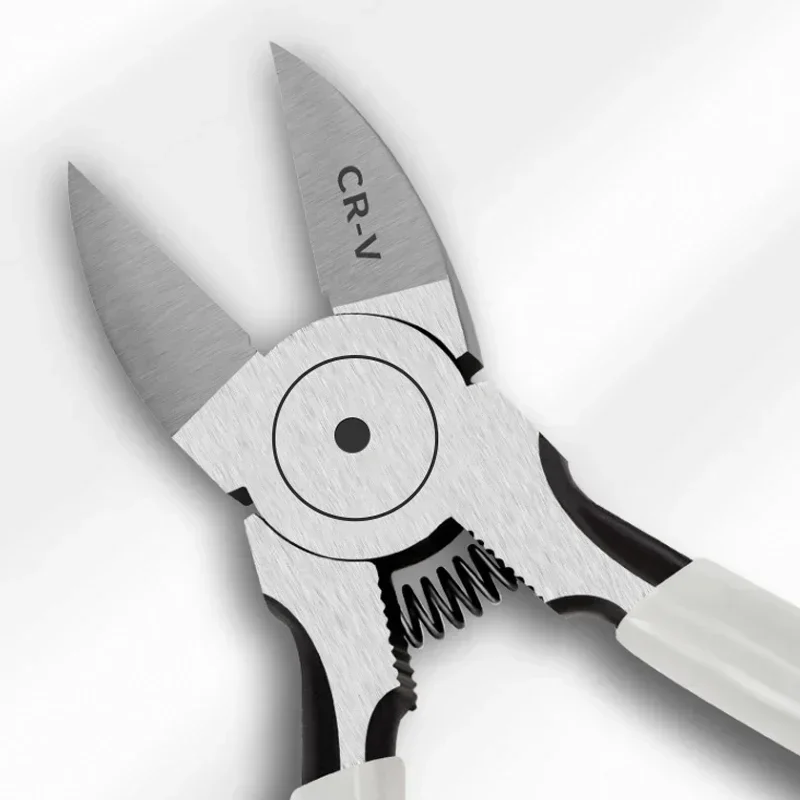 Wire Stripping Pliers 5/6 Inch Cr-V Mini Electronic Wire Stripping Pliers Diagonal Pliers Side Cutter Plastic Cable Nipper DIY Repair Tools