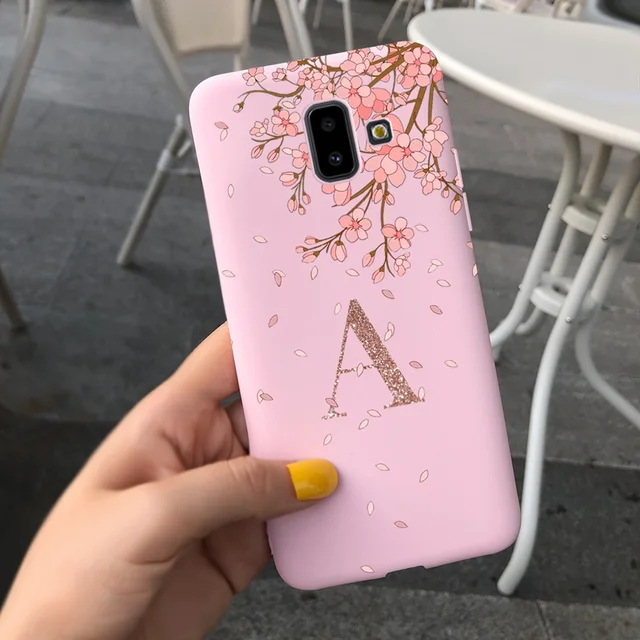 Cute Letters Case For Samsung Galaxy J6 J6+ 2018 Phone Cover Soft