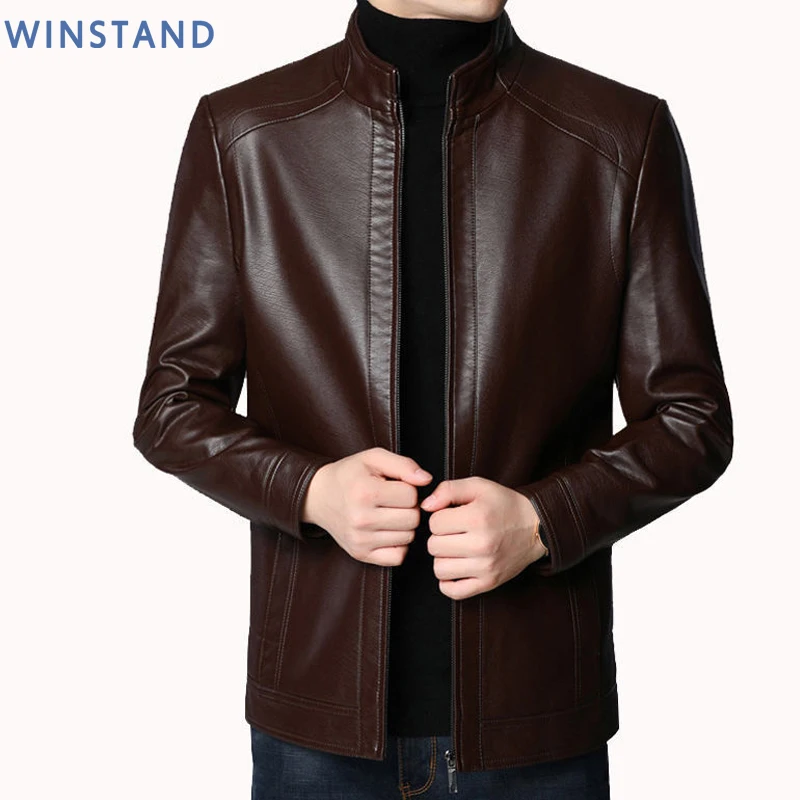 445358-cf485c.jpg Sfd688aa0d246477cb943137c53d511174 Men Leather Suit Jacket Men Slim Fit blazer Coat Men Fashion Leather jacket Streetwear Casual Blazer Jackets Male Outerwear Mallzona