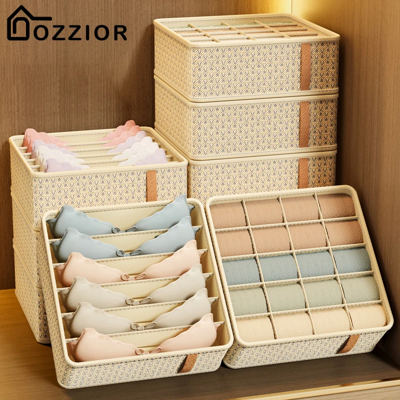 Underwear Storage Box Organizer For Underwear Foldable Cabinet Clothes Organizater Bedroom Socks Pants Drawer Organizers