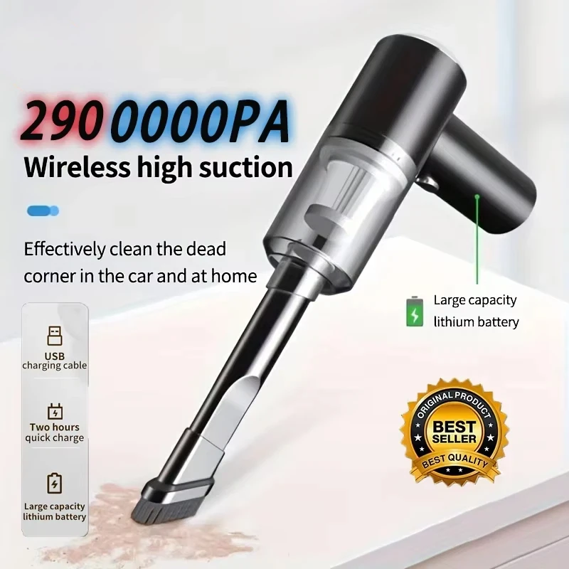 Mini Cleaner Cordless Handheld Vacuum Cleaner Strong Suction Powerful Rechargeable Portable Cleaning Machine for Car Home 1