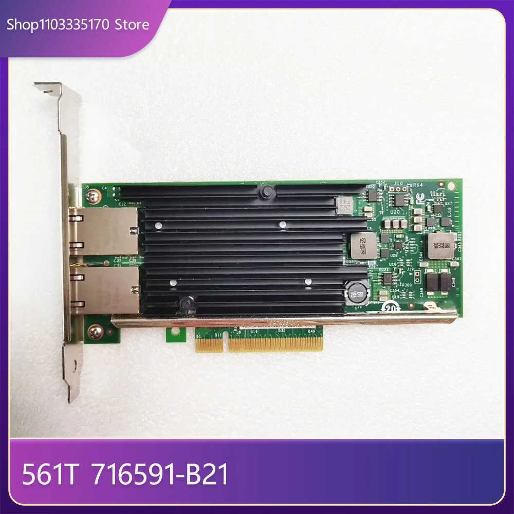 For HP NC561T X540-T2 561T 716591-B21 10gb Dual-Port RJ45 Interface 3 For HP NC561T X540-T2 561T 716591-B21 10gb Dual-Port RJ45 Interface
