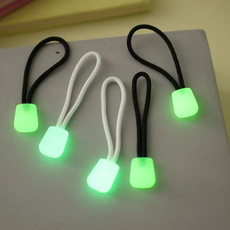 유니버설 빛나는 지퍼 풀 분리형 지퍼 헤드 어둠 속에서 빛나는 교체 지퍼 슬라이더 배낭 자켓 가방 코트