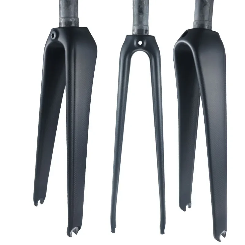 Fourche Rigide Acier 700c - 1 Pouce Filetée - Noir - Pour Vélo Route/hybride - Occasion