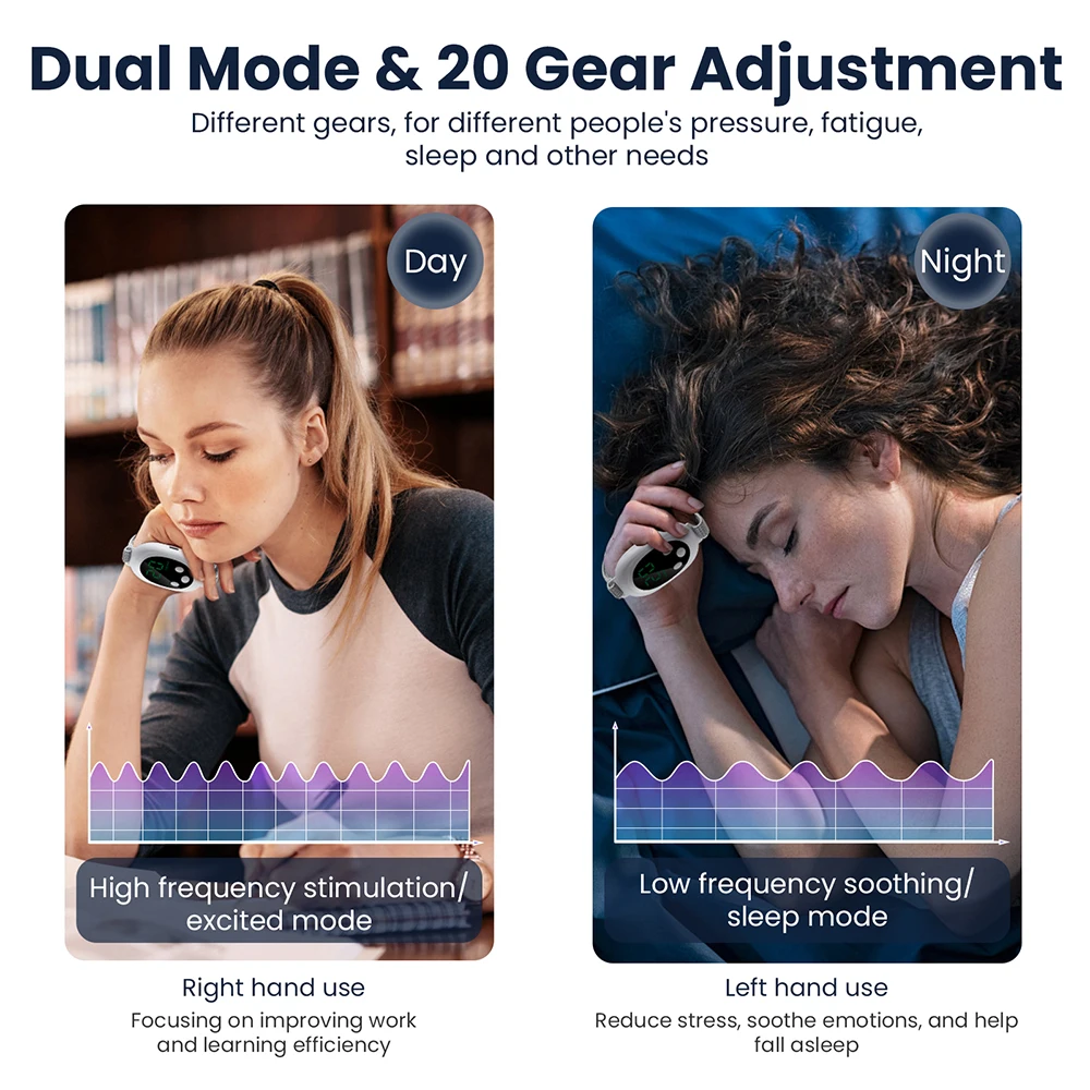 Deep Sleep Hand Massager Intelligent Sleep Device Insomnia Sleep Aid Handheld Sleeper Relaxation Stress Sleeping Massager