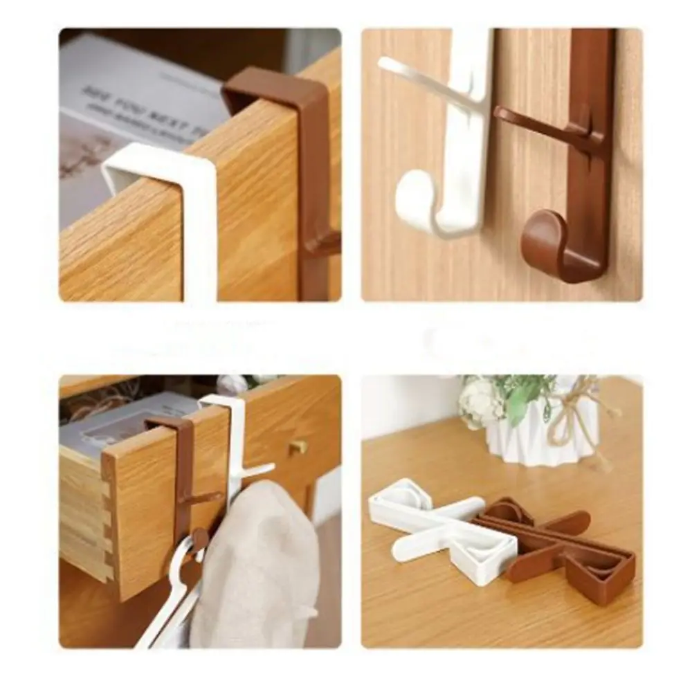 Description Picture 6 of itemPlastic Cupboard Bags Storage Holder Multiple Colors Hanging Doors Storage Racks Non Perforated Space Saving Cabinet Door Hook