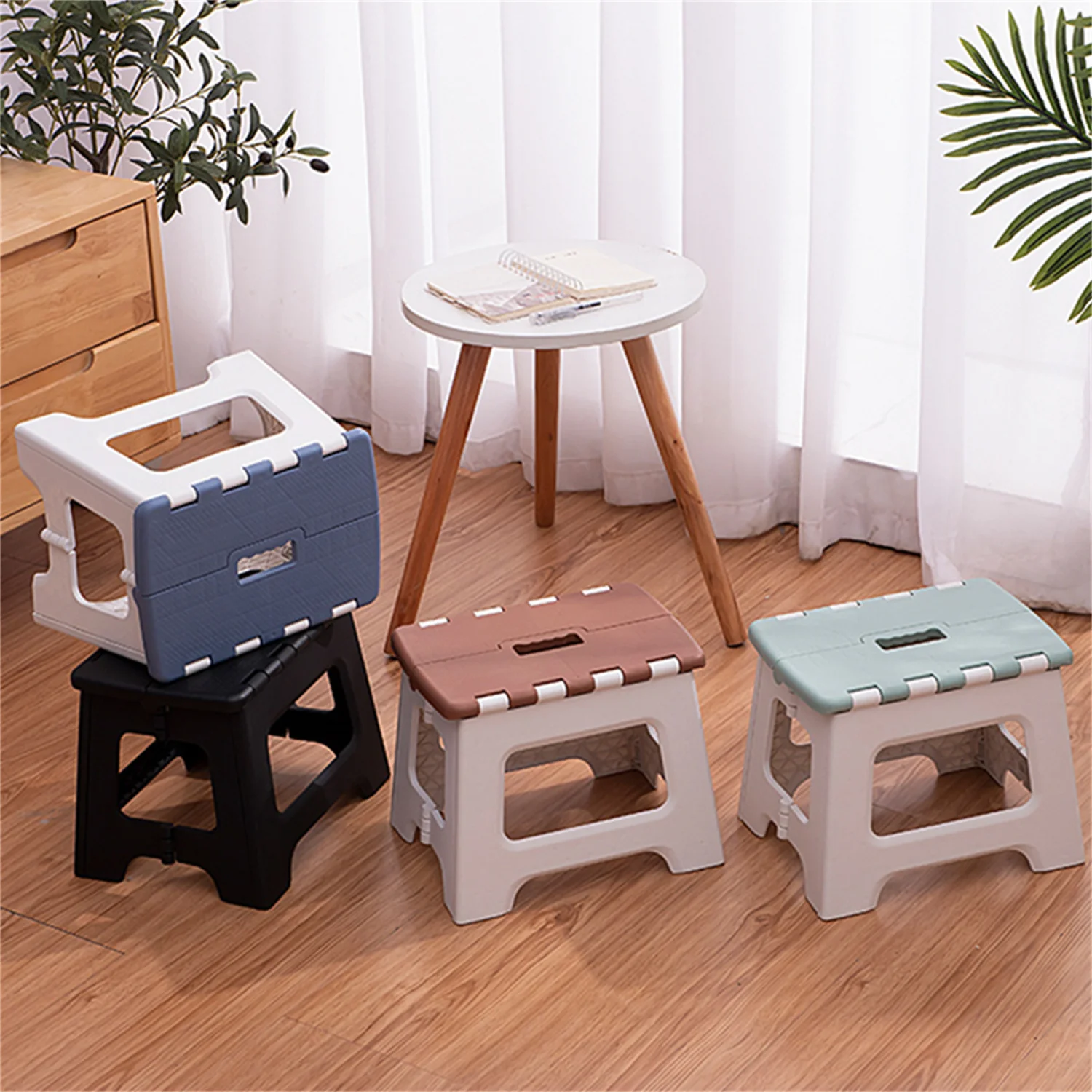 Outdoor Small Stool Portable Folding Stool High Load Bearing Durable Small Chair Fishing Stool Beach Stool Camping Stool 3