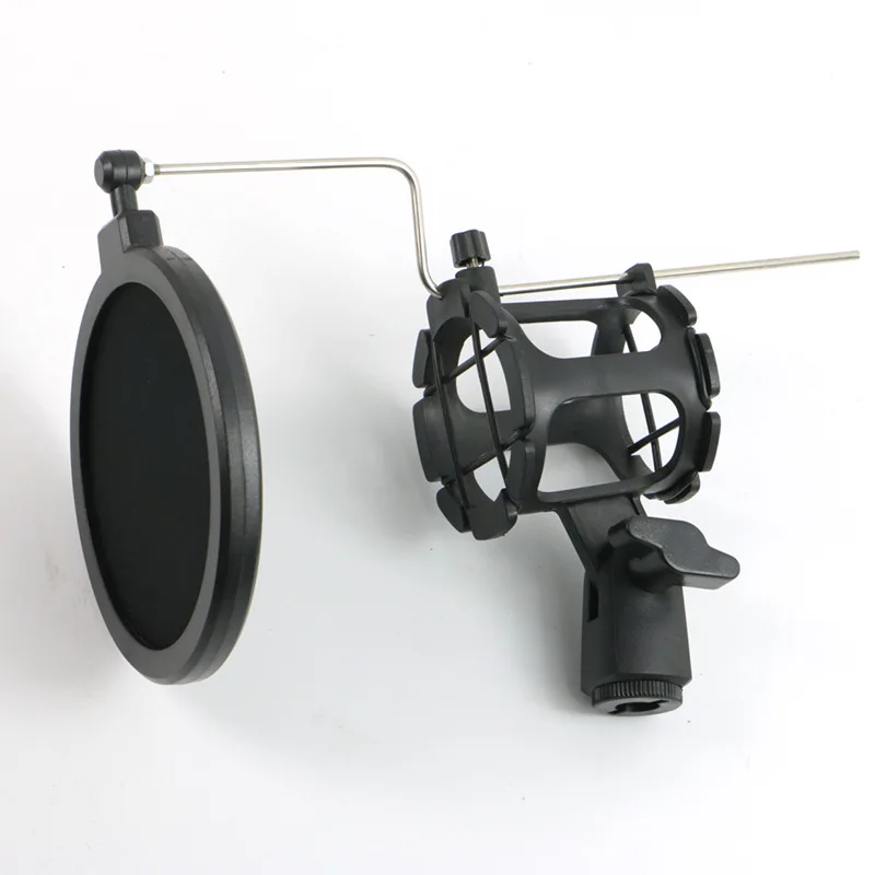 Handheld Condenser Microphone Shock Mount Clip Mic Holder Stand