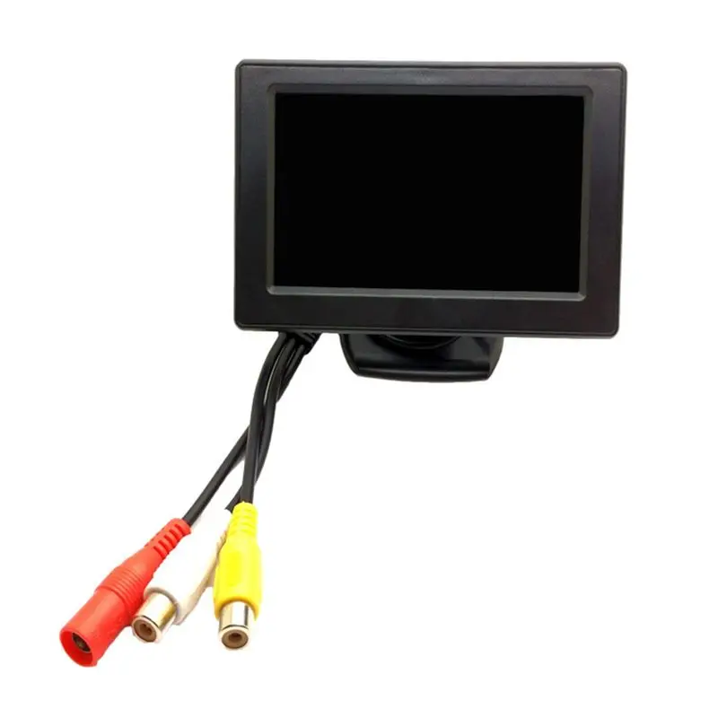 T81C 4.3인치 LCD 후방 모니터 자동차 후방 카메라 후진 주차 시스템 키트 방수 야간 투시 후진 백업