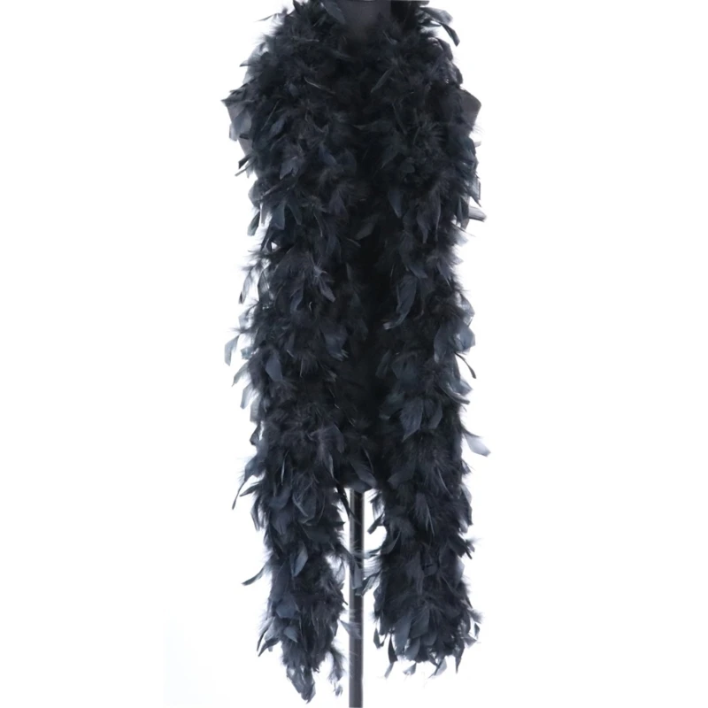 Boa En Plumes D'autruche – Bleu Clair – 2 Mètres – Pour Costume Et Artisanat