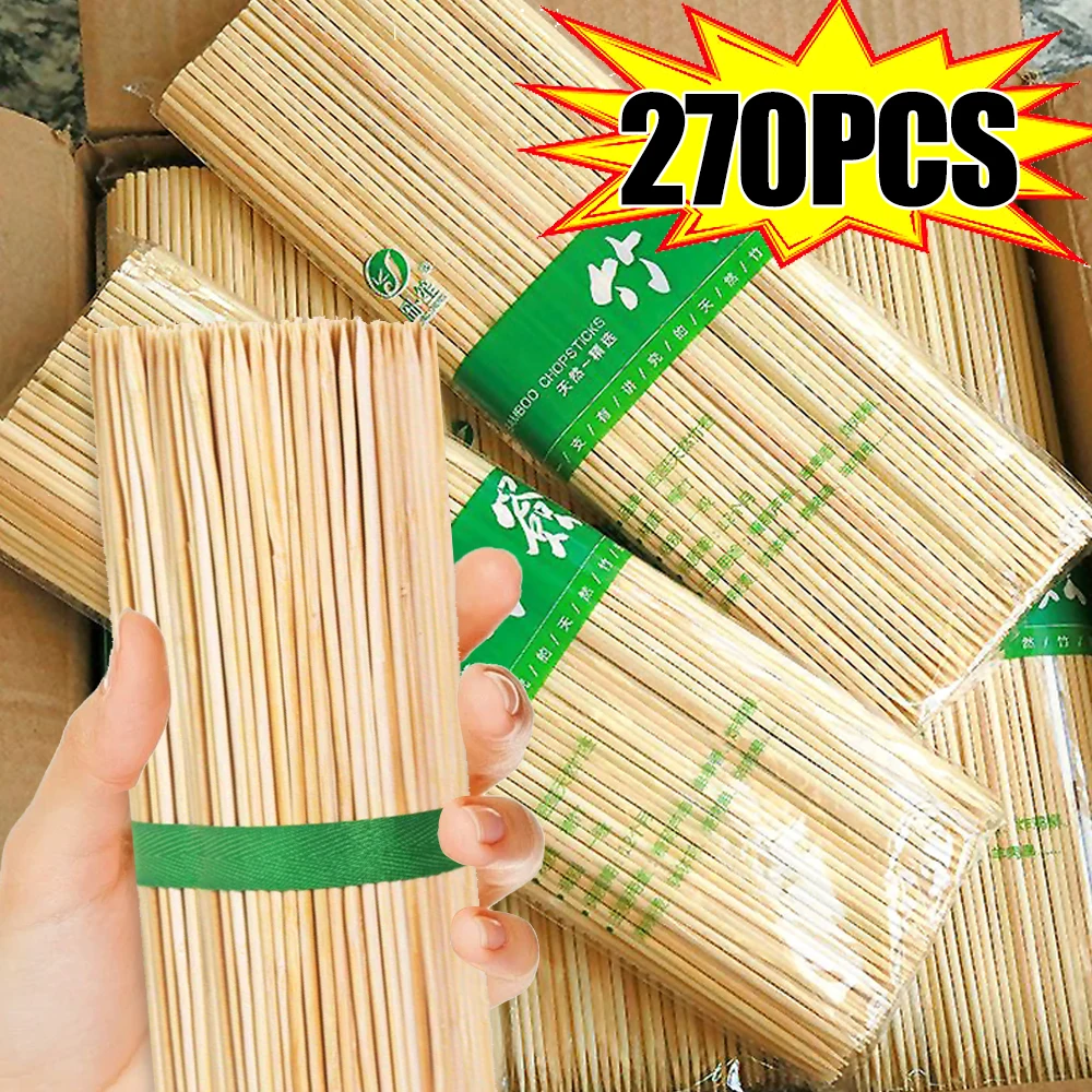 15/20/25/30cm Bamboo Skewer Sticks Food Grade Bamboo Stick for Kitchen Barbecue Fruit Fried Disposable Nature Wood Long Stick barbecue skewers bbq grilling accessories