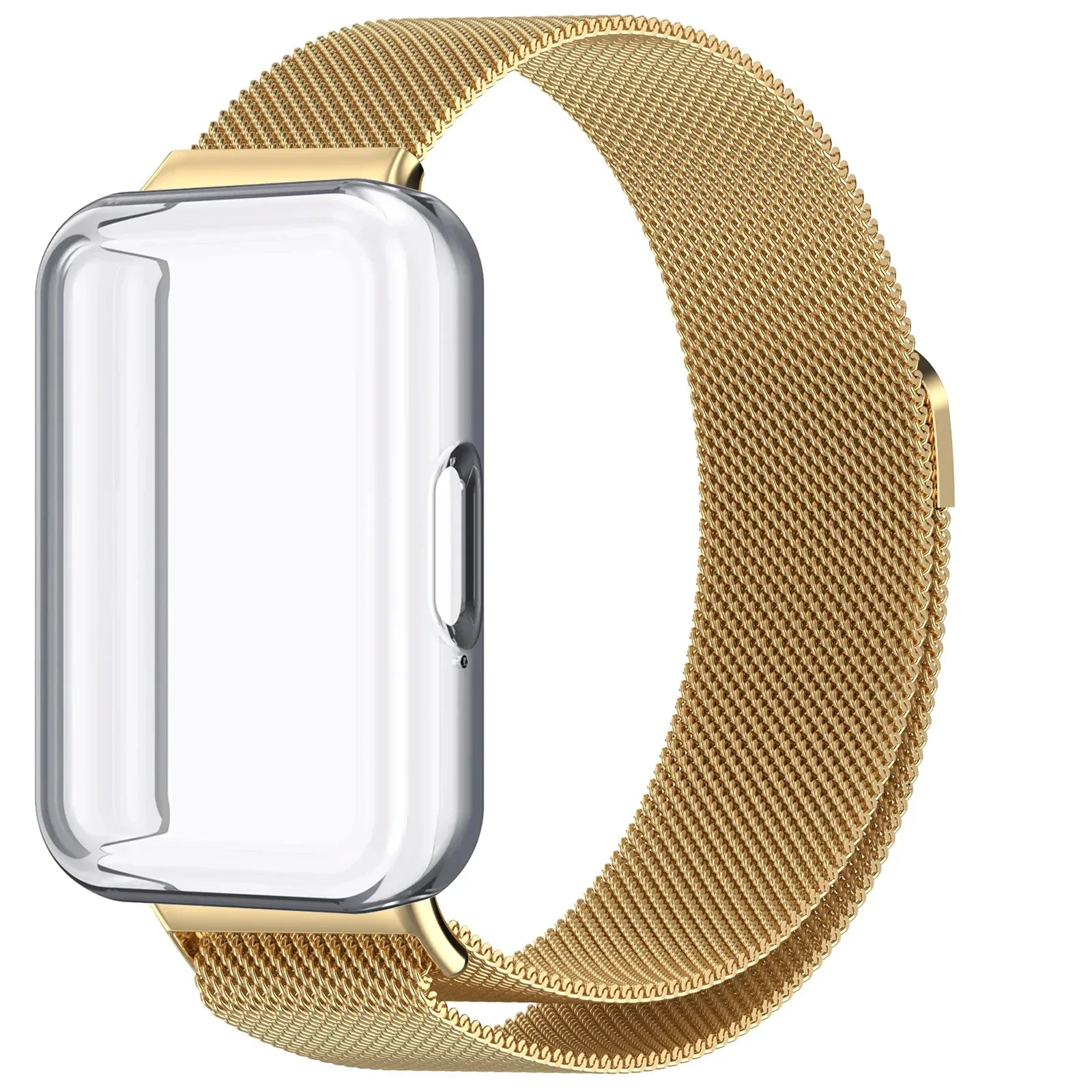 Milanese Loop Strap with Magnetic Wristband and Screen Protector Cover