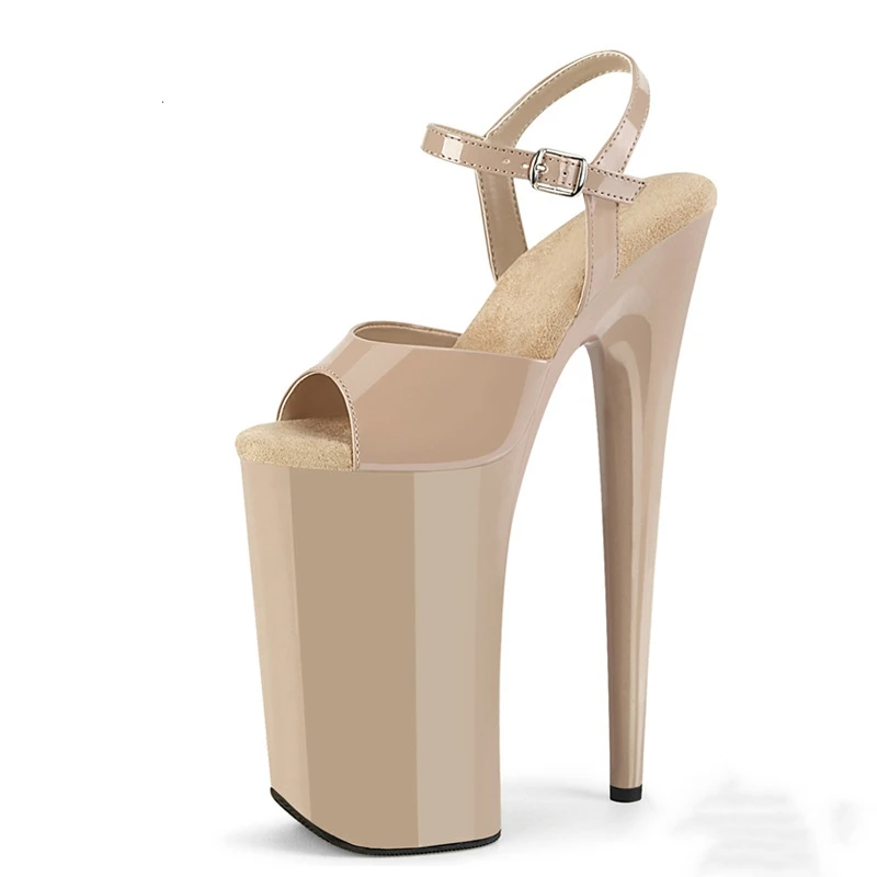 SDTRFT Zapatos Mujer 10 Inch Fetish Sandals 26cm Thin Heels Pumps Platform Women Walking Show Artifact Model High-Heeled Shoes women sandals,women high heels