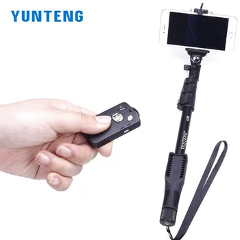 Selfie Stick Yunteng 0188 Allungabile palmare per supporto clip per telefono smartphone Android IOS