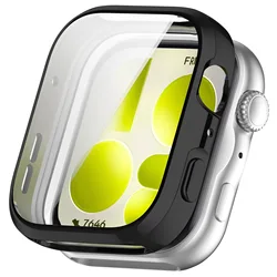 Premium All - Around Soft TPU Screen Protector Case - Protective Shell Cover for Smartwatch Accessories (Black)