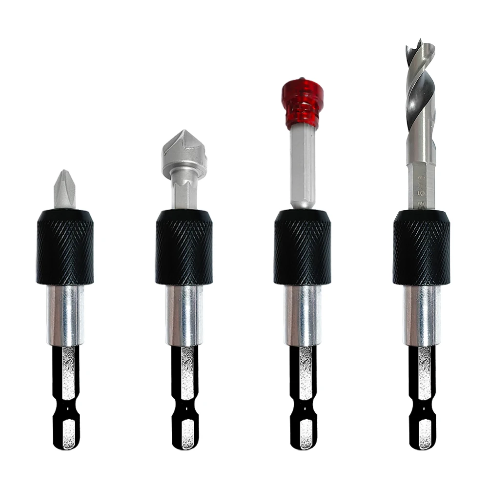 60mm hexagonal quick change rod 6.35mm self-locking screwdriver connect rod power tool accessory magnetic sleeve extension