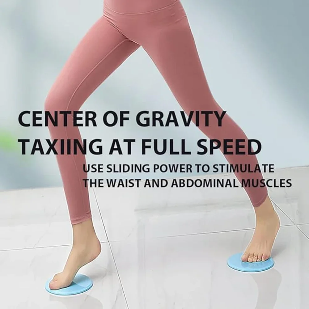 Pair Of Fitness Core Sliders Abdominal Exercise Sliding Plate Pilates Yoga 4