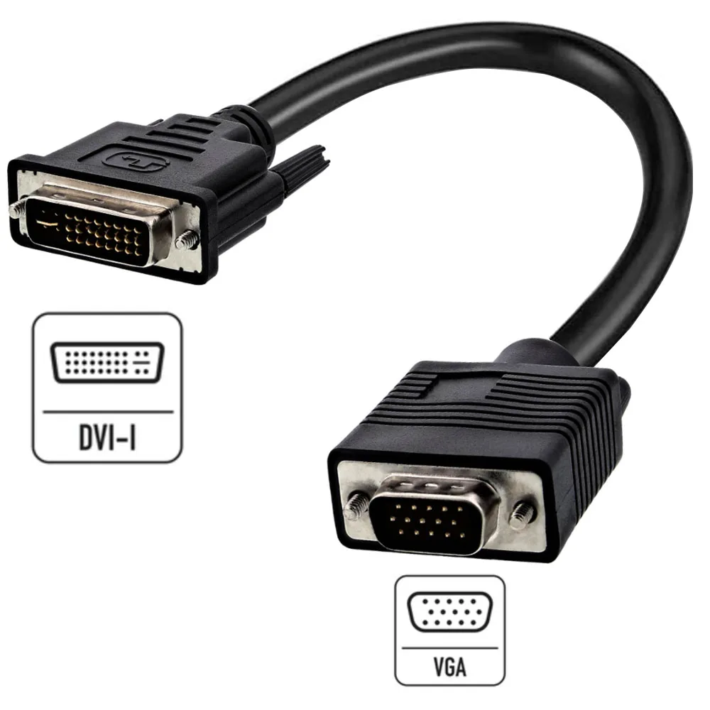 24 + 5 DVI to VGA Cable Adapter DVI-I Male to VGA Female Dongle Adapter cable Dvi To Vga Converter