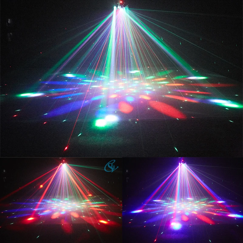 RGBW LED 100W Stage Disco Lights Projector Strobe Laser Lights Remote Control fo