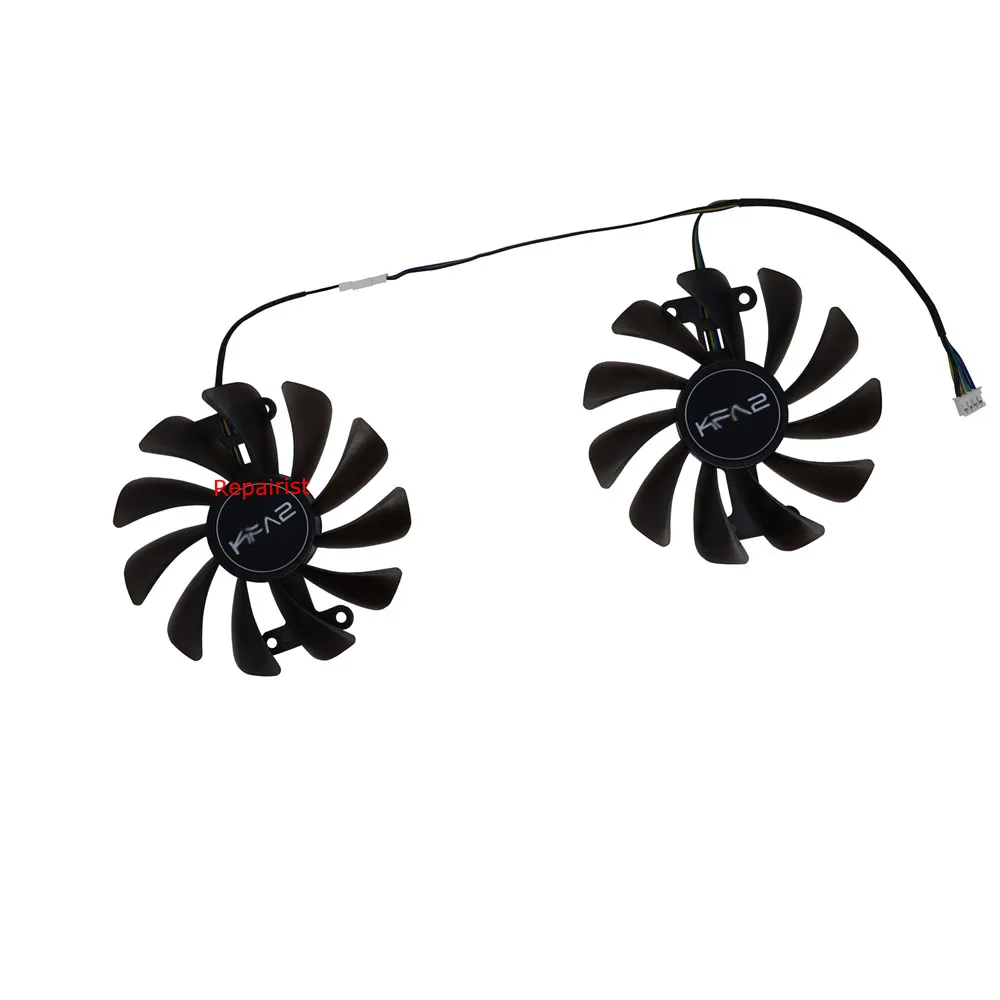 

2Pcs/Set,Video Cards Fan Cooler,For KFA2 GTX 1070Ti Red Edition,For KFA2 GTX 1080 EXOC-SNPR BLACK,For GTX 1080 EXOC-SNPR WHITE