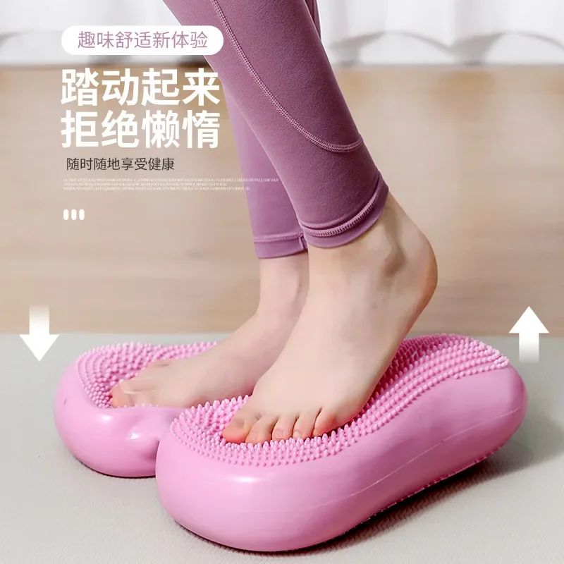 leg fitness stepper Mini Pedal Stepper Exercise Machine Fitness Stovepipe Machine PVC Inflatable Foot Stepper Indoor Sports Fat Reducing