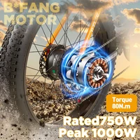 OTIDA nouveau RX50 1000W50 KM/H vélo électrique de montagne 48V20AH batterie au Lithium 26 pouces Fatbike vélo électrique pour adultes moto 3