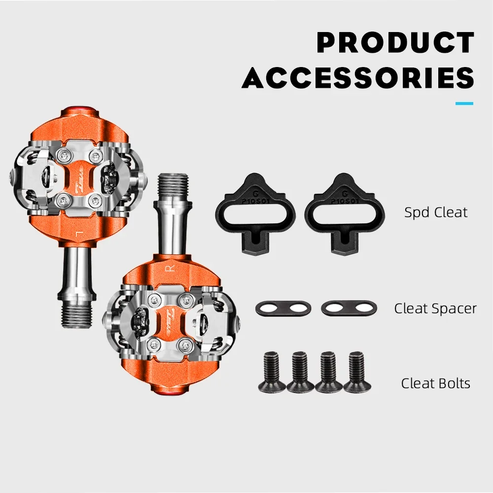 RYET MTB SPD Clipless Pedals Ultralight Dual Platform Mountain Bike - Image 4