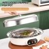 Stainless Steel Steamed Fish Pot Household Large Capacity Electric Steamer Double Layer Intelligent Steamer 1
