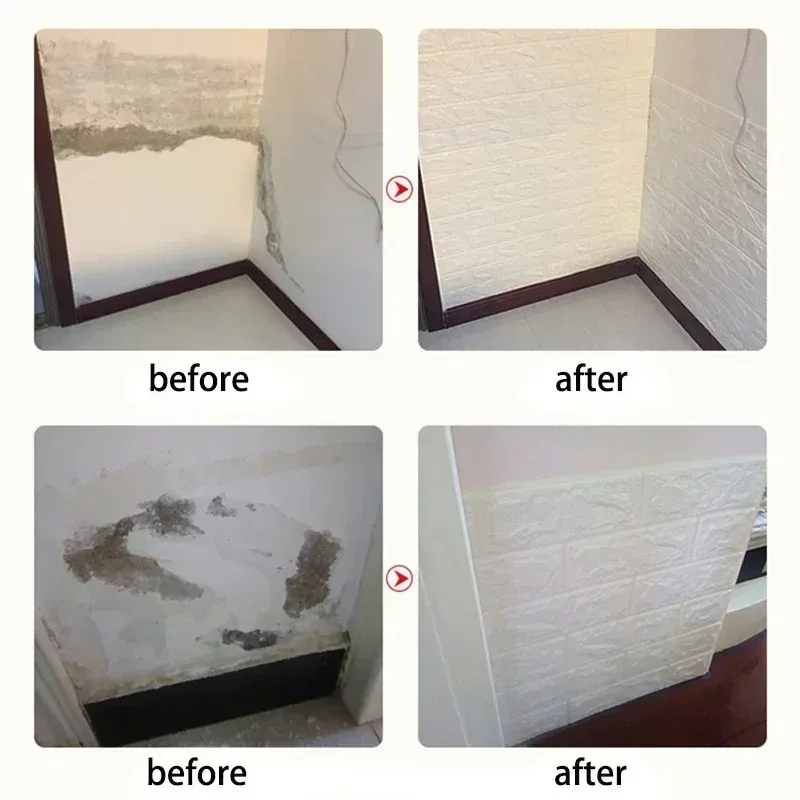 3D Self-Adhesive Foam Brick Wallpaper Roll 4