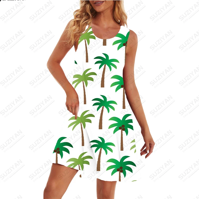 

Женское свободное платье-трапеция с коротким рукавом и круглым вырезом