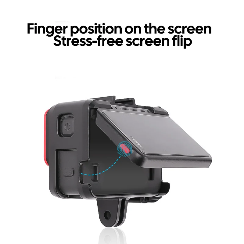 확장 어댑터 프레임 스포츠 카메라 래빗 케이지, Insta360 Ace/Ace Pro 블랙 플라스틱 케이지, 카메라 액세서리