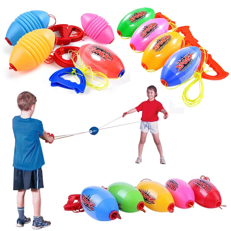 Kids Outdoor Sports Toys Interactive Pulling Elastic Speed Balls