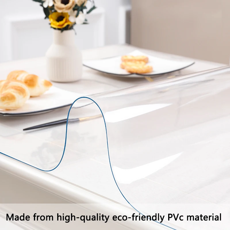 PVC Waterproof Tablecloth – Non-Slip, Oil-Resistant, Scratch-Resistant, Easy to Clean, Ideal for Dining Tables and Desks 2