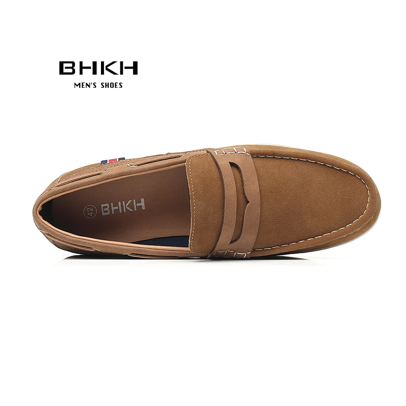 BHKH 2024 Autumn Men Loafers Shoes Fashion Smart Casual Shoes Leather Man casual shoes Office work Footwear Men Shoes 5